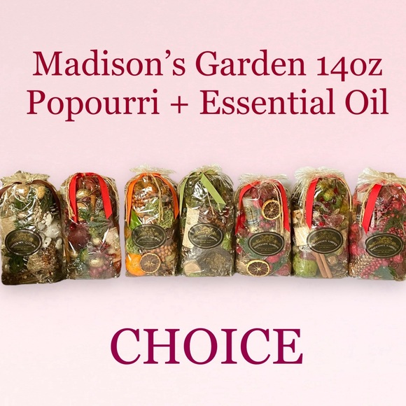 NWT *CHOICE* Madison’s Garden Luxury Botanical Potpourri + Essential Oil Holiday - Picture 1 of 9